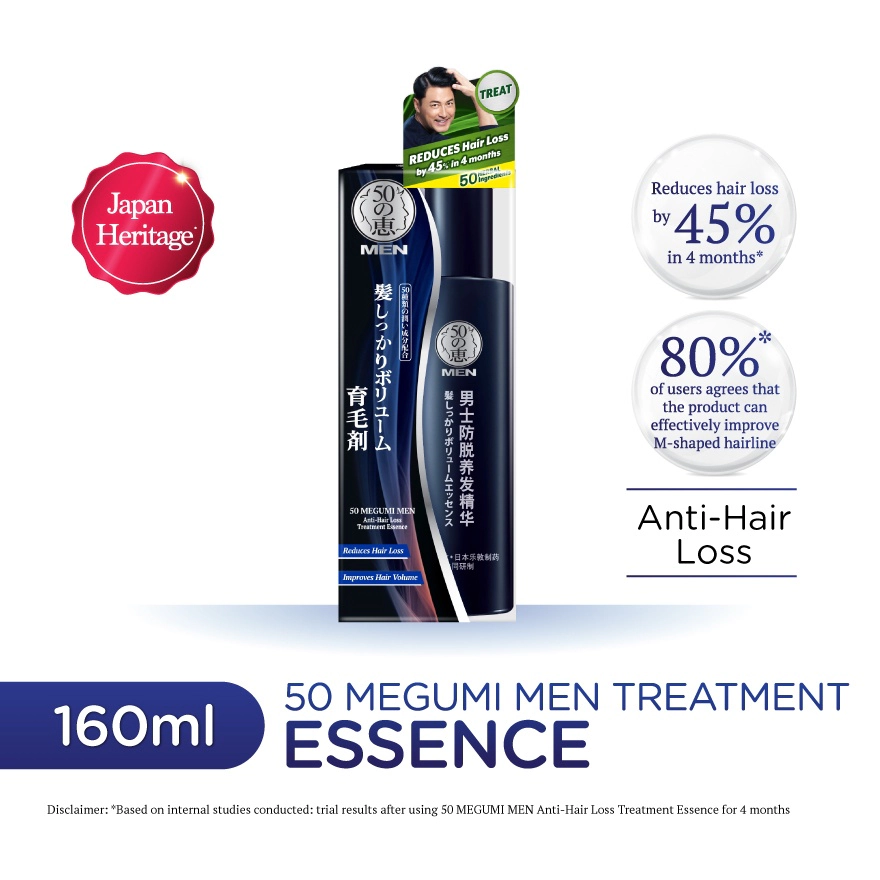 50 MEGUMI Men Anti-Hair Loss Treatment Essence 160ml